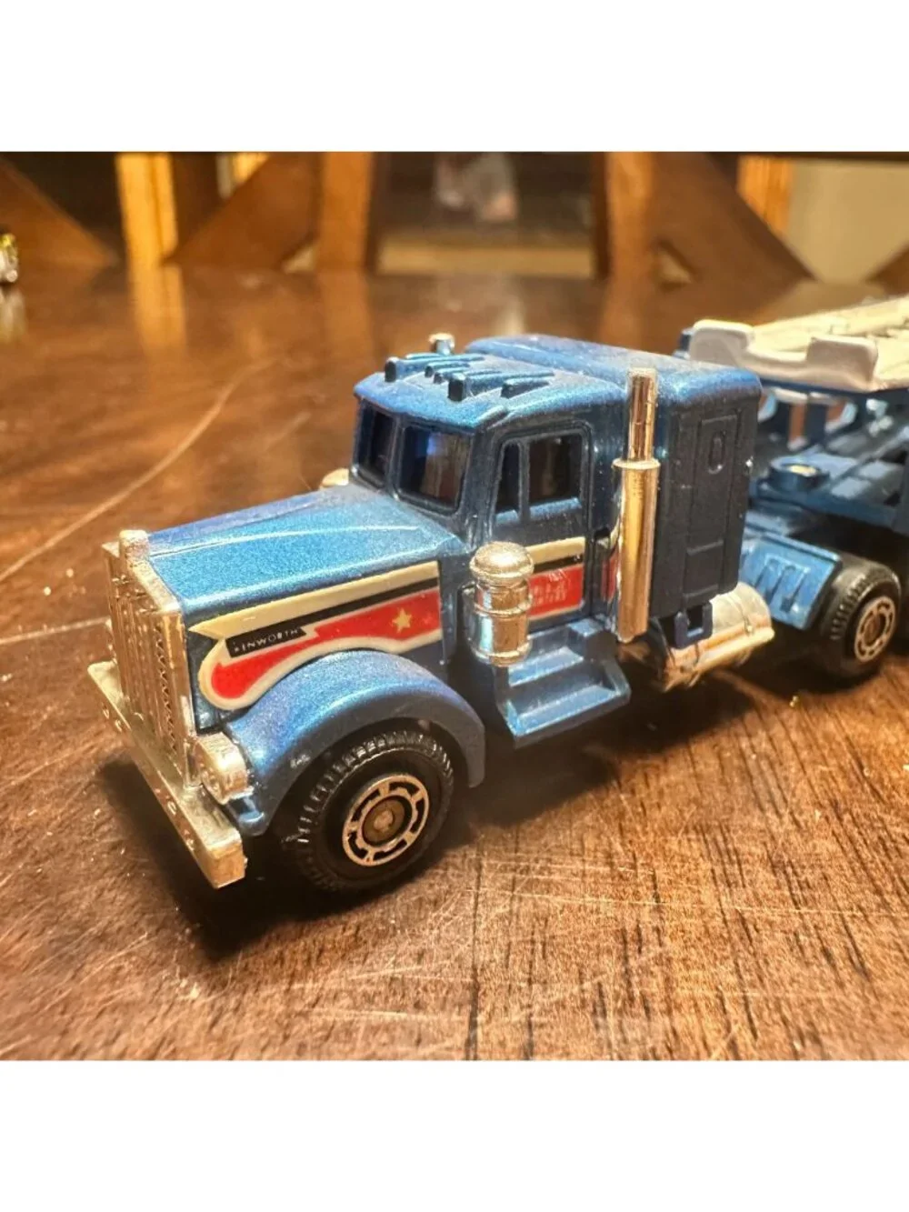 Shinsei Mini Power Kenworth Trailer Die Cast 1:128 Transporter